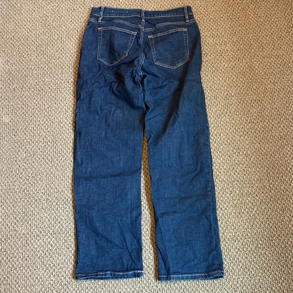 Straight high rise dark wash  Denim Jeans LOFT - Picture 5 of 5